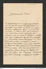 Nachlass Franz Steindachner, Brief von Mojsisovics an Franz Steindachner (19.03.1880), Inv.Nr. 346.02, Seite 1